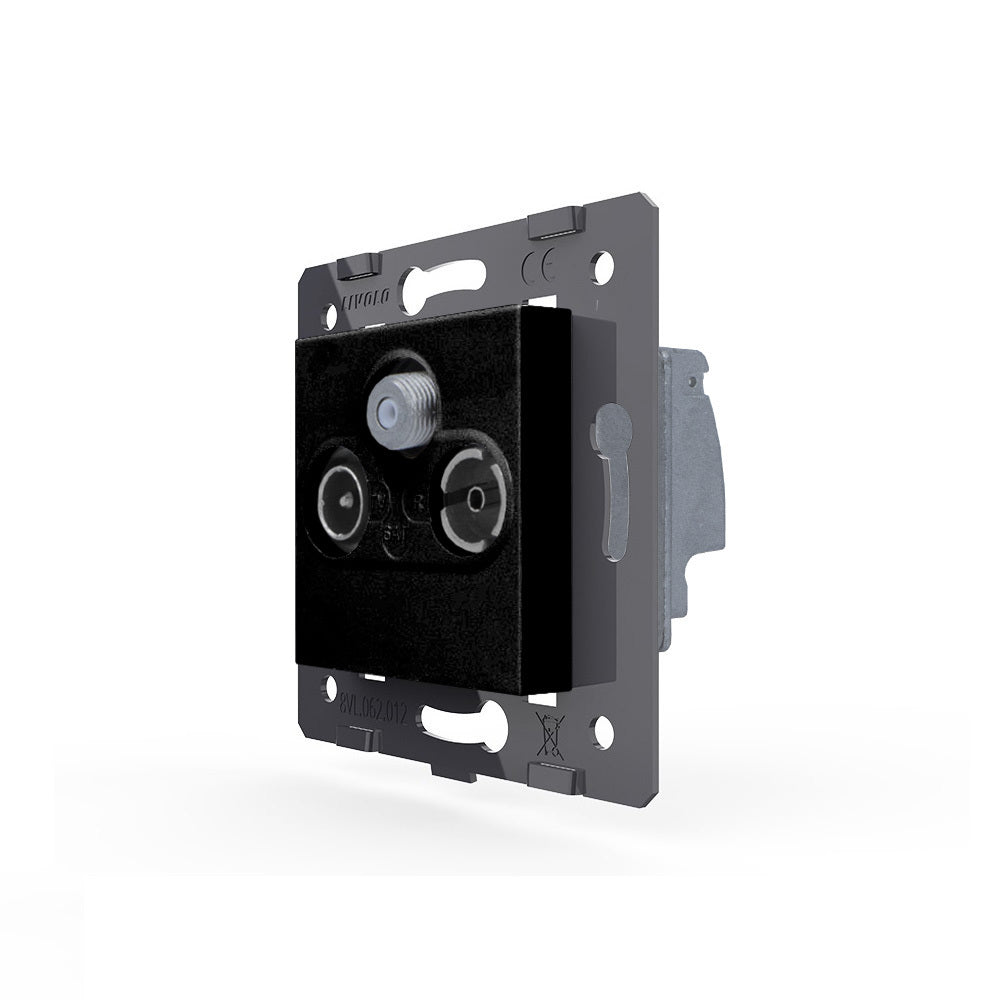 Livolo TV/FM/SAT-Modul in schwarz