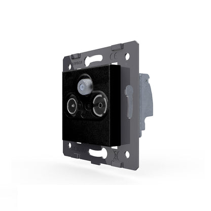 Livolo TV/FM/SAT-Modul in schwarz