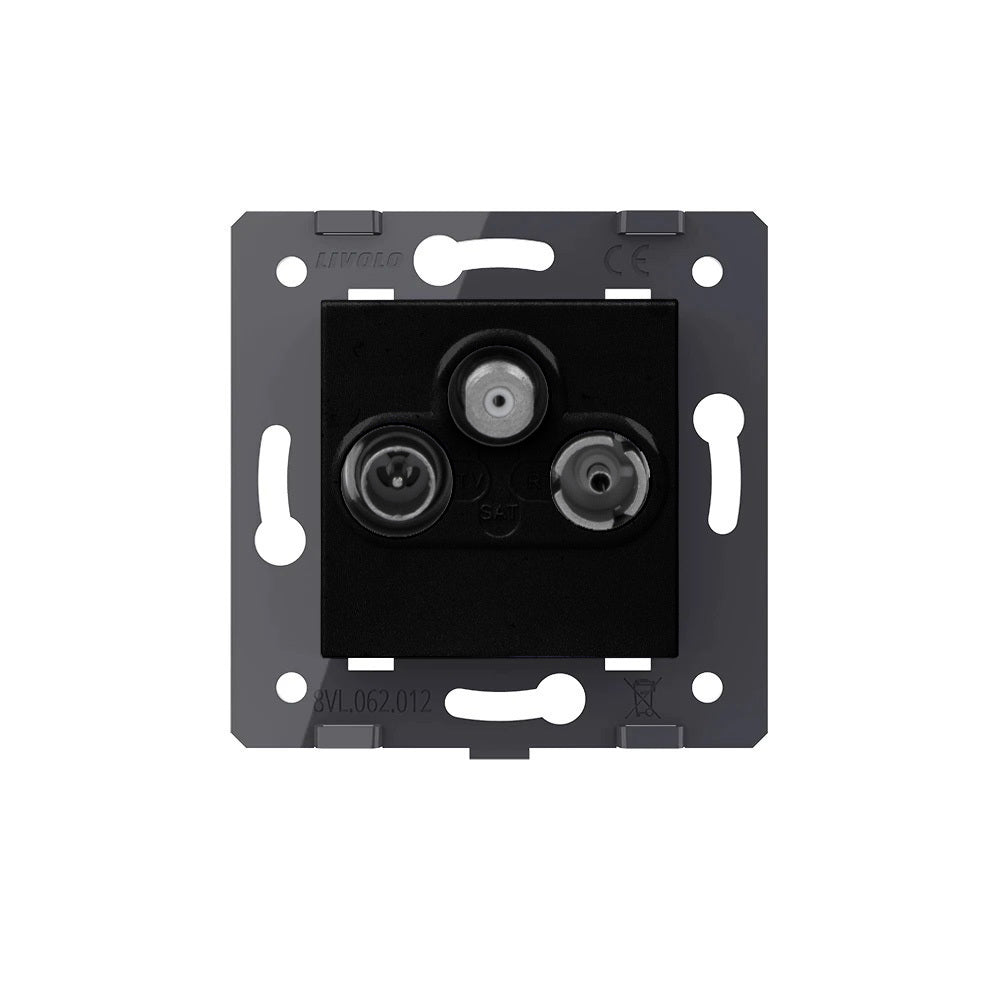 Livolo TV/FM/SAT-Modul in schwarz