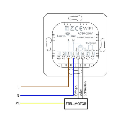 WLAN Thermostat für Fußbodenheizung (kompatibel m. ABB, Schneider etc)