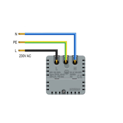 Livolo graue, einfache Steckdose mit USB-C 18W