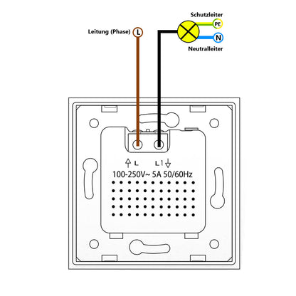 Livolo Steckdose und Bewegungsmelder Touch-Schalter Glasblende Schwarz