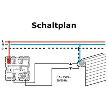 Livolo schwarze Wipp Rollladenschalter und Steckdose inkl. Glasrahmen