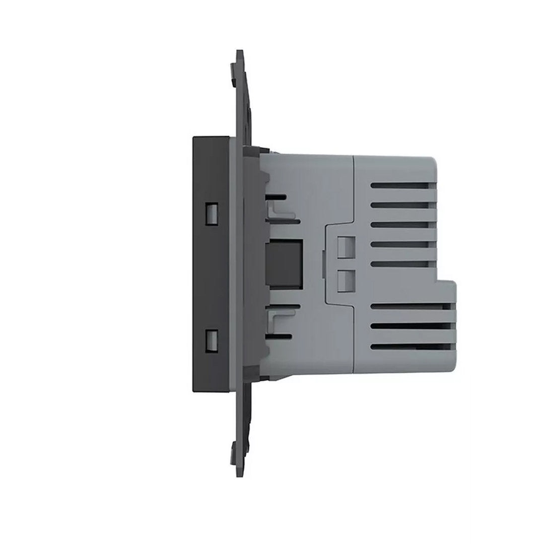 Livolo schwarzes Steckdosen-Modul mit USB-C