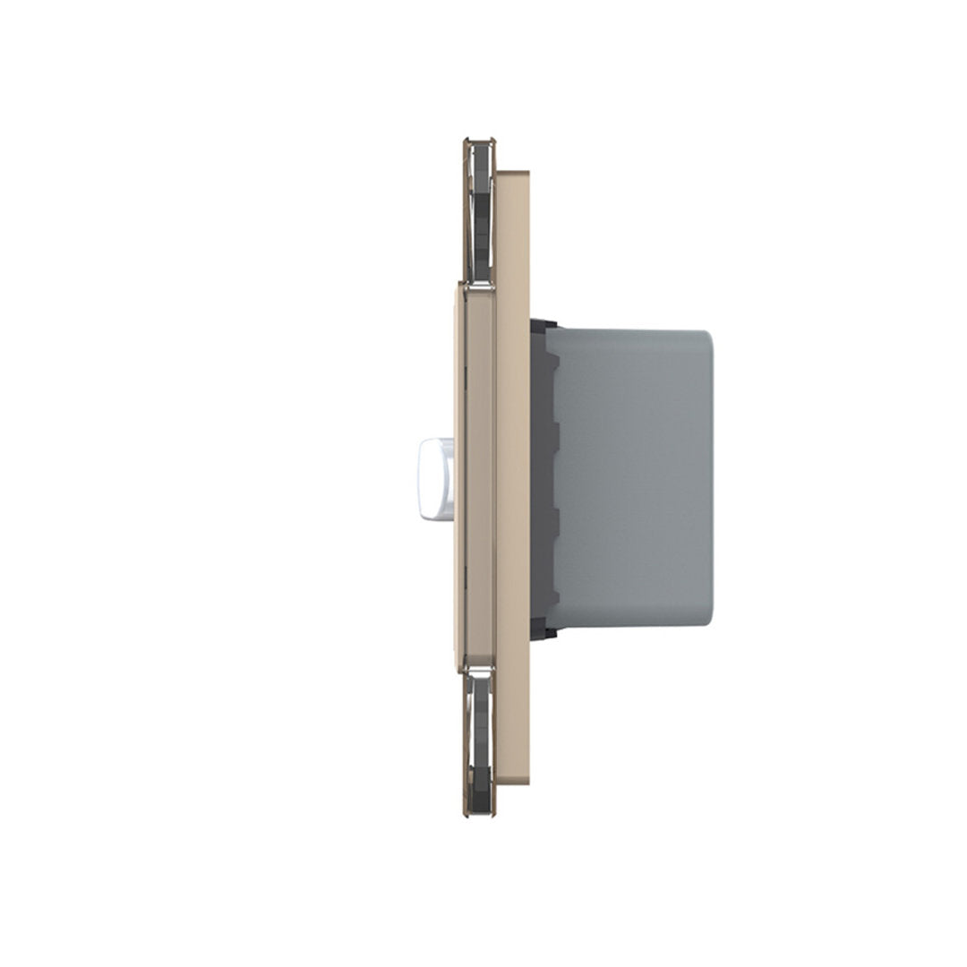 Livolo Steckdose und Bewegungsmelder Touch-Schalter Glasblende in Gold