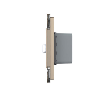 Livolo Steckdose und Bewegungsmelder Touch-Schalter Glasblende in Gold