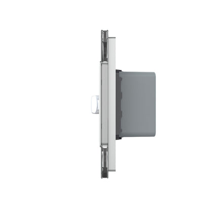 Livolo Steckdose und Bewegungsmelder Touch-Schalter Glasblende in Grau