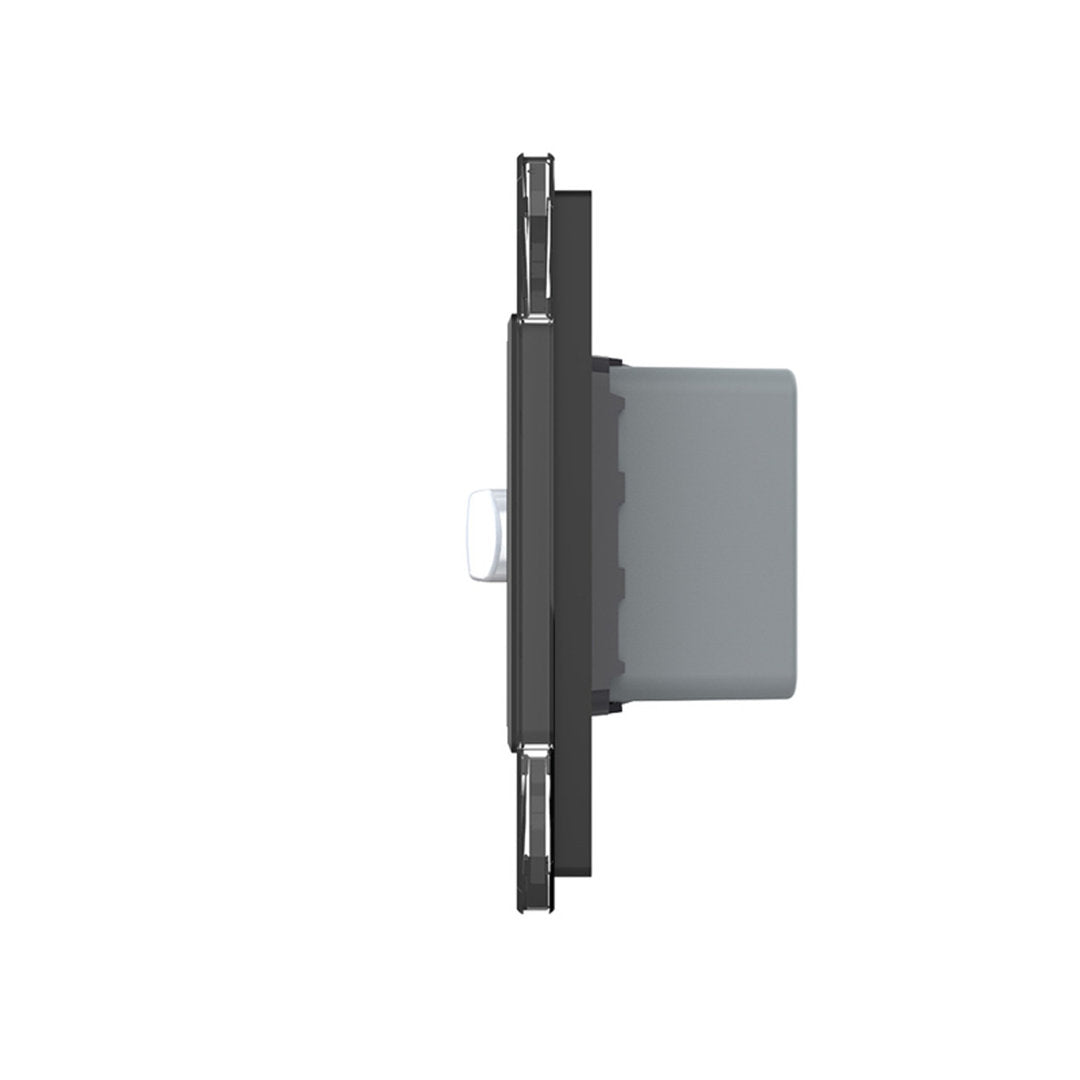 Livolo Steckdose und Bewegungsmelder Touch-Schalter Glasblende Schwarz