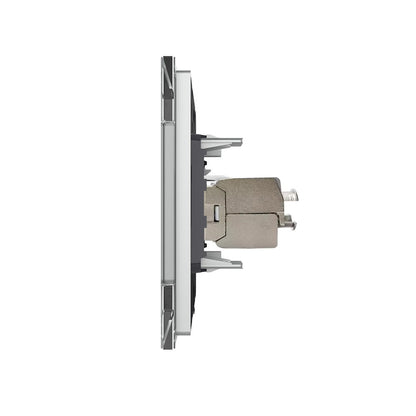 Livolo LAN-Modul als End- oder Durchgangsdose mit Glasblende in Grau
