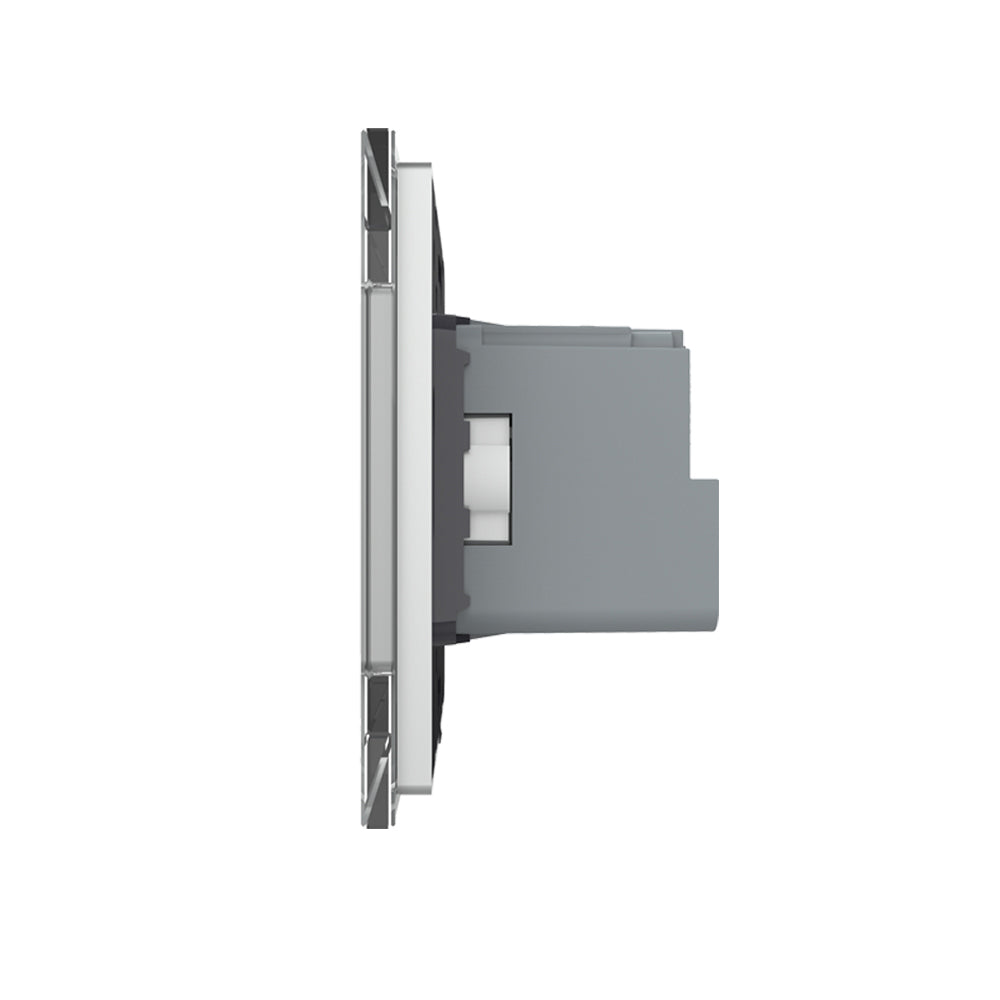 LIVOLO Touch EC Wechselschalter + Steckdose Grau