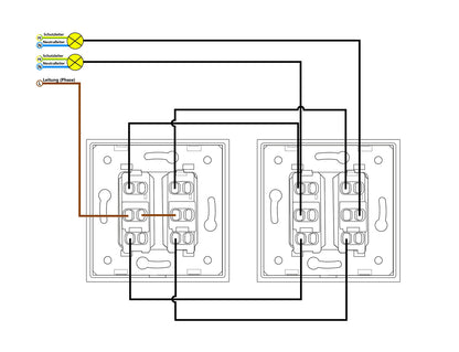 Livolo halbes Wipp Wechselschalter Modul in Gold