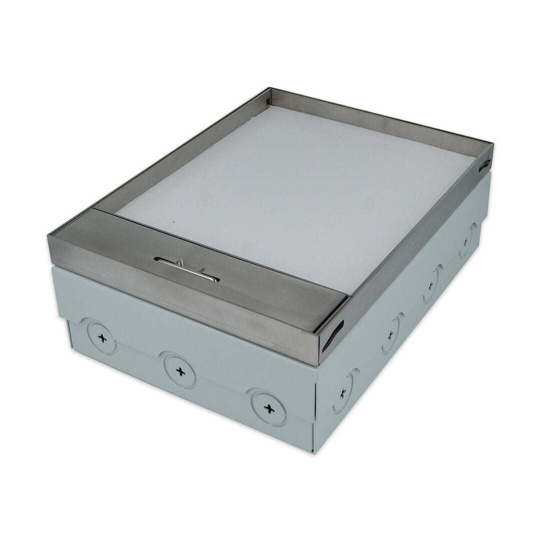 Edelstahl Bodensteckdose Bodentank + Steckdosen + LAN LX-FM-210 - Livolo-Deutschland