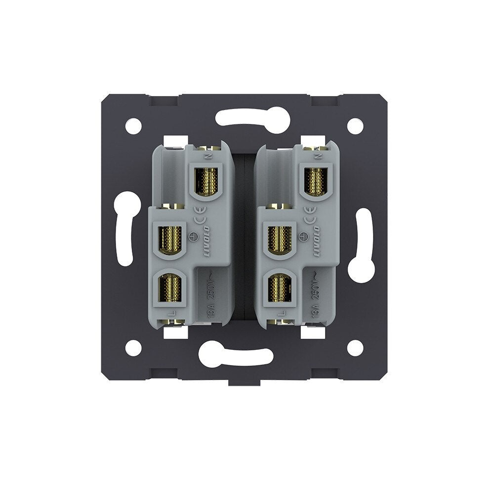 Livolo Schweizer Steckdosen-Modul in weiß
