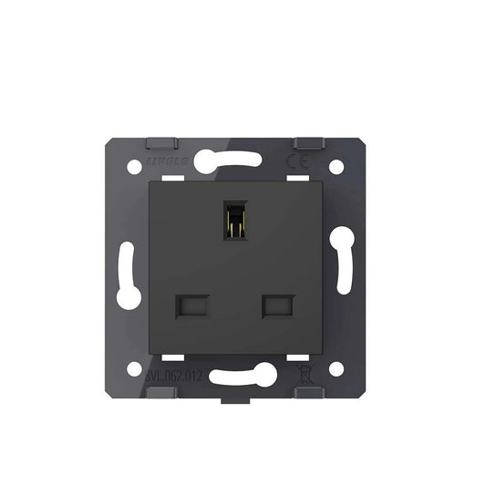 Livolo schwarzes Steckdosen-Modul für UK