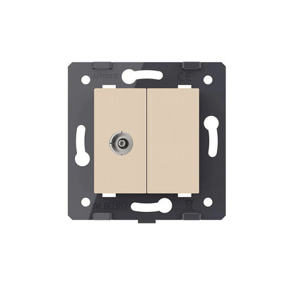 Livolo TV-Modul als End-Dose in Gold