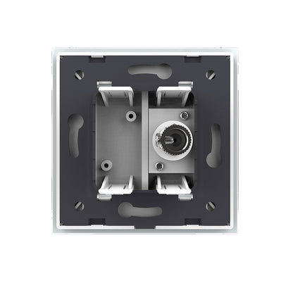 Livolo einfaches, weißes TV-Modul mit Glasrahmen