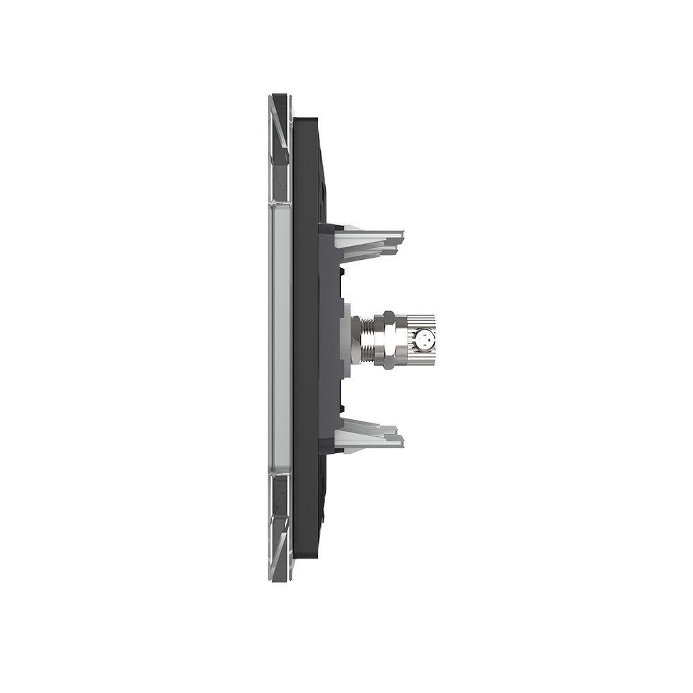 Livolo einfaches, graues TV-Modul mit Glasrahmen