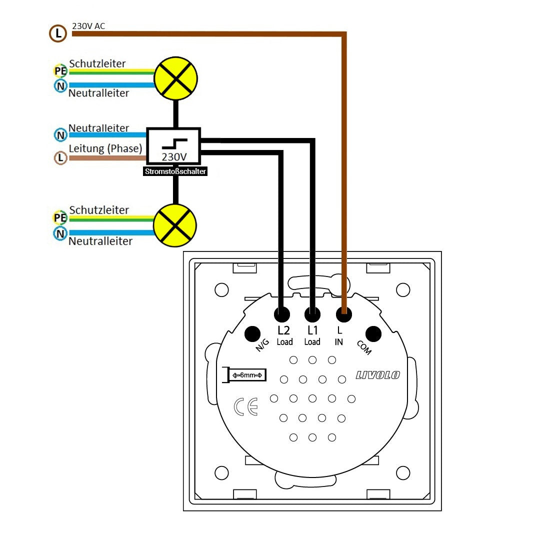 LIVOLO Modul Touch Serientaster Taster für Relaissteuerung