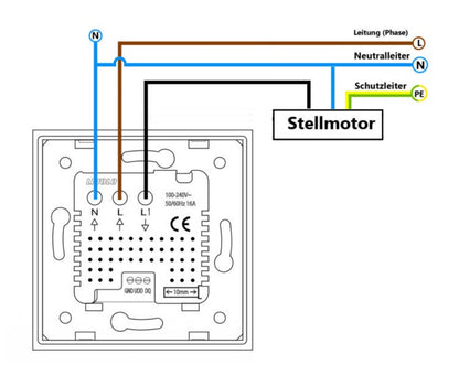 Livolo graues EC Raumthermostat-Modul Fußbodenheizung m. ext. Sensor