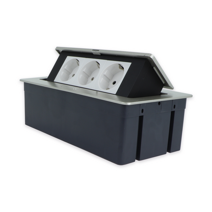 Tischsteckdose m. 3 Steckdosen FZP517