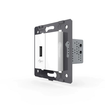 Livolo einfaches, weißes USB-Modul / USB A