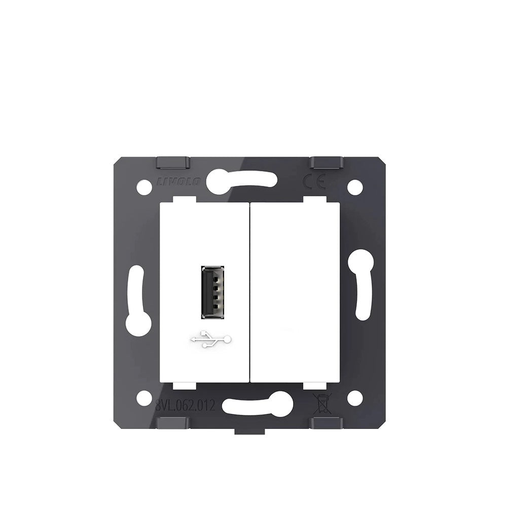 Livolo einfaches, weißes USB-Modul / USB A