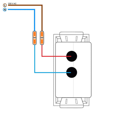 Livolo einfaches, graues USB-Modul mit Glasrahmen