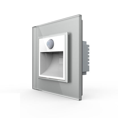 Livolo Treppenbeleuchtung inkl. Bewegungsmelder mit Glasblende in Grau