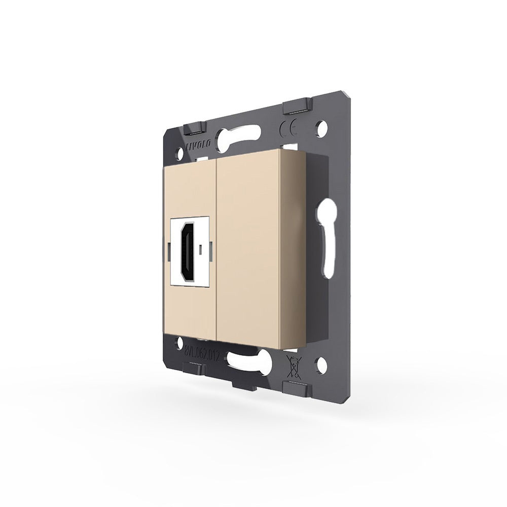 Livolo HDMI-Modul als End-Dose in Gold