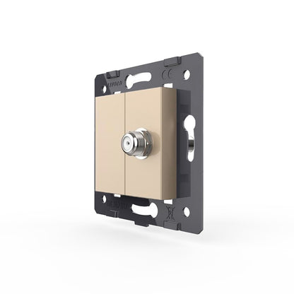 Livolo SAT-Modul als End-Dose in Gold
