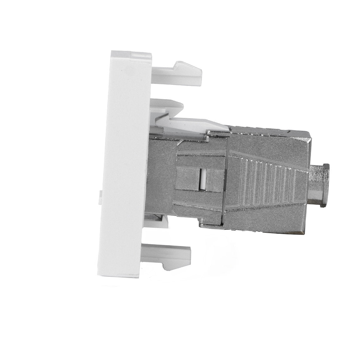 Livolo weißes, zweifaches RJ45 LAN-Modul CAT8