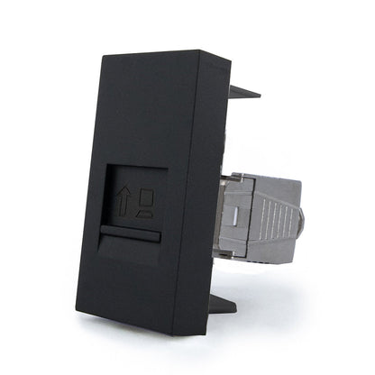 Livolo halbes LAN-Modul CAT8 zum Verdrahten in Schwarz