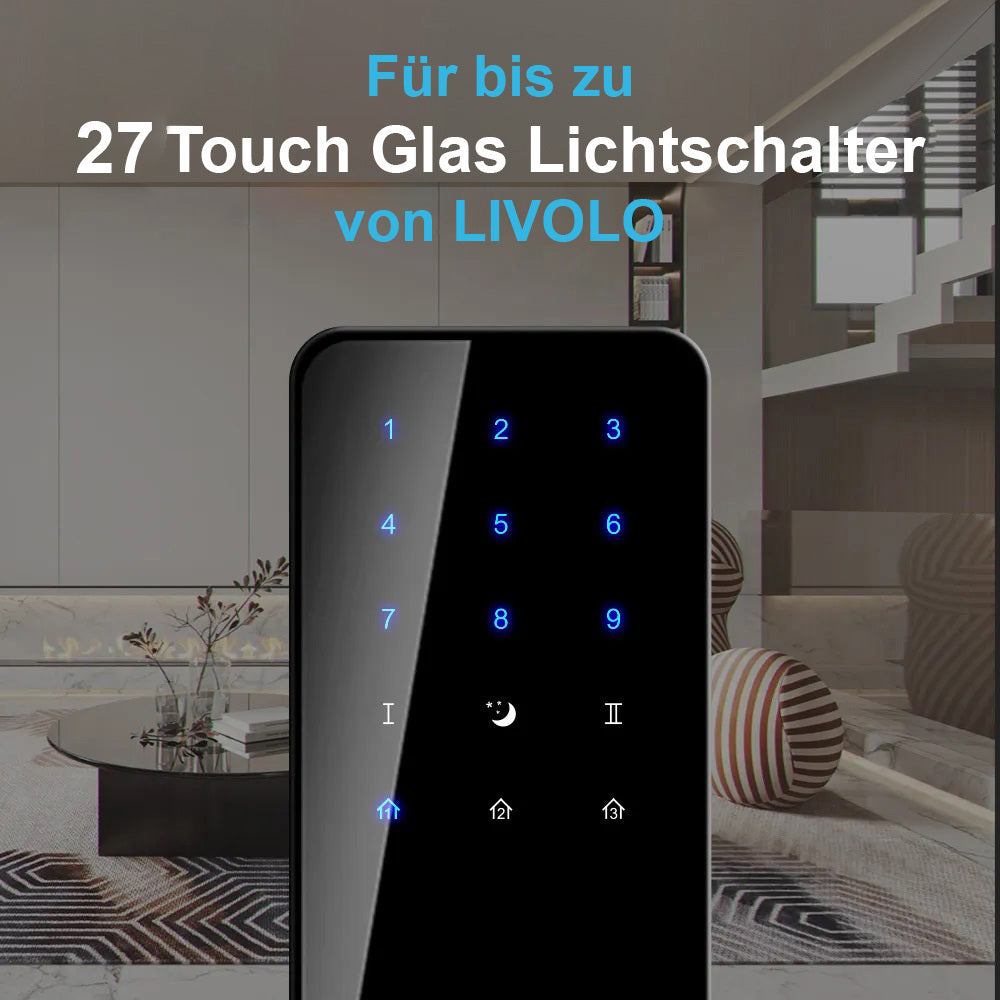 Livolo Fernbedienung für Funk-Licht-/Rolladenschalter
