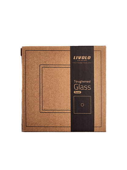 LIVOLO Glasrahmen für Steckdosen und Touch Schalter in Schwarz