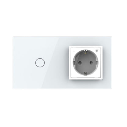 LIVOLO Touch EC Wechselschalter + Steckdose Weiß
