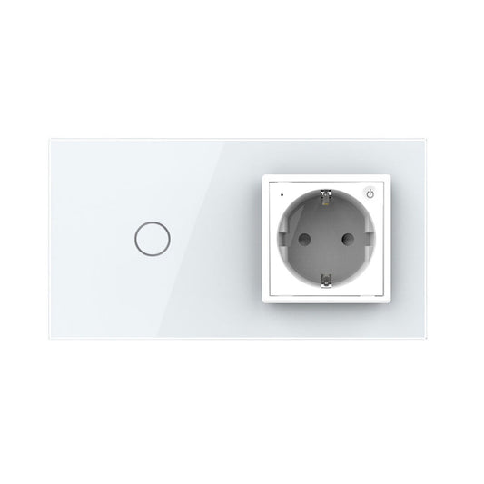 LIVOLO Touch EC Wechselschalter + Steckdose Weiß