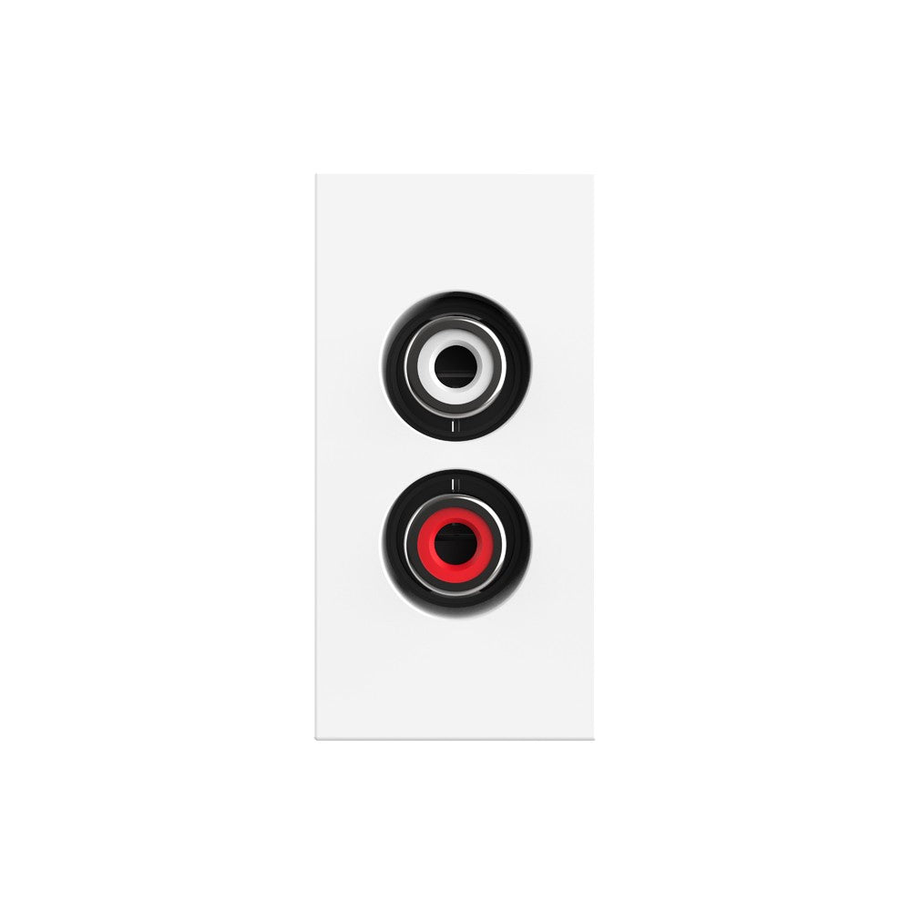 Livolo halbes Audio-Modul in weiß für Cinch Stecker
