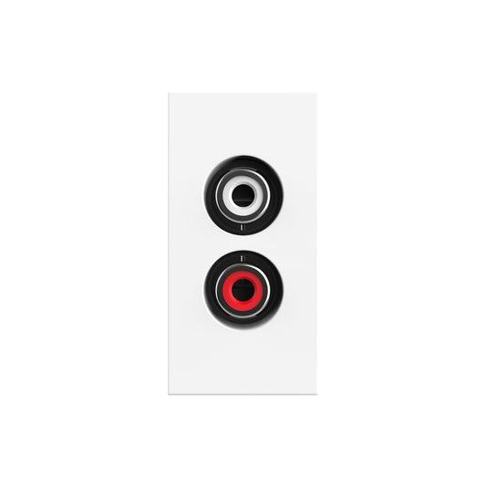 Livolo halbes Audio-Modul in weiß für Cinch Stecker