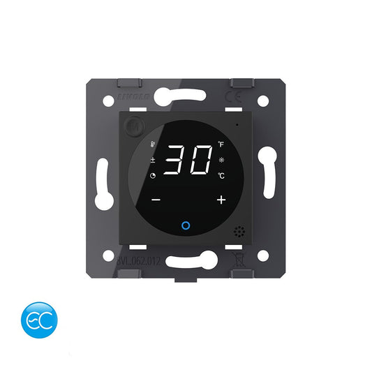 Livolo digitales, smartes Raumthermostat m. Bodensensor in Schwarz