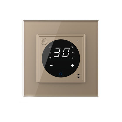 Raumthermostat für Fußbodenheizung m. ext. Sensor in gold