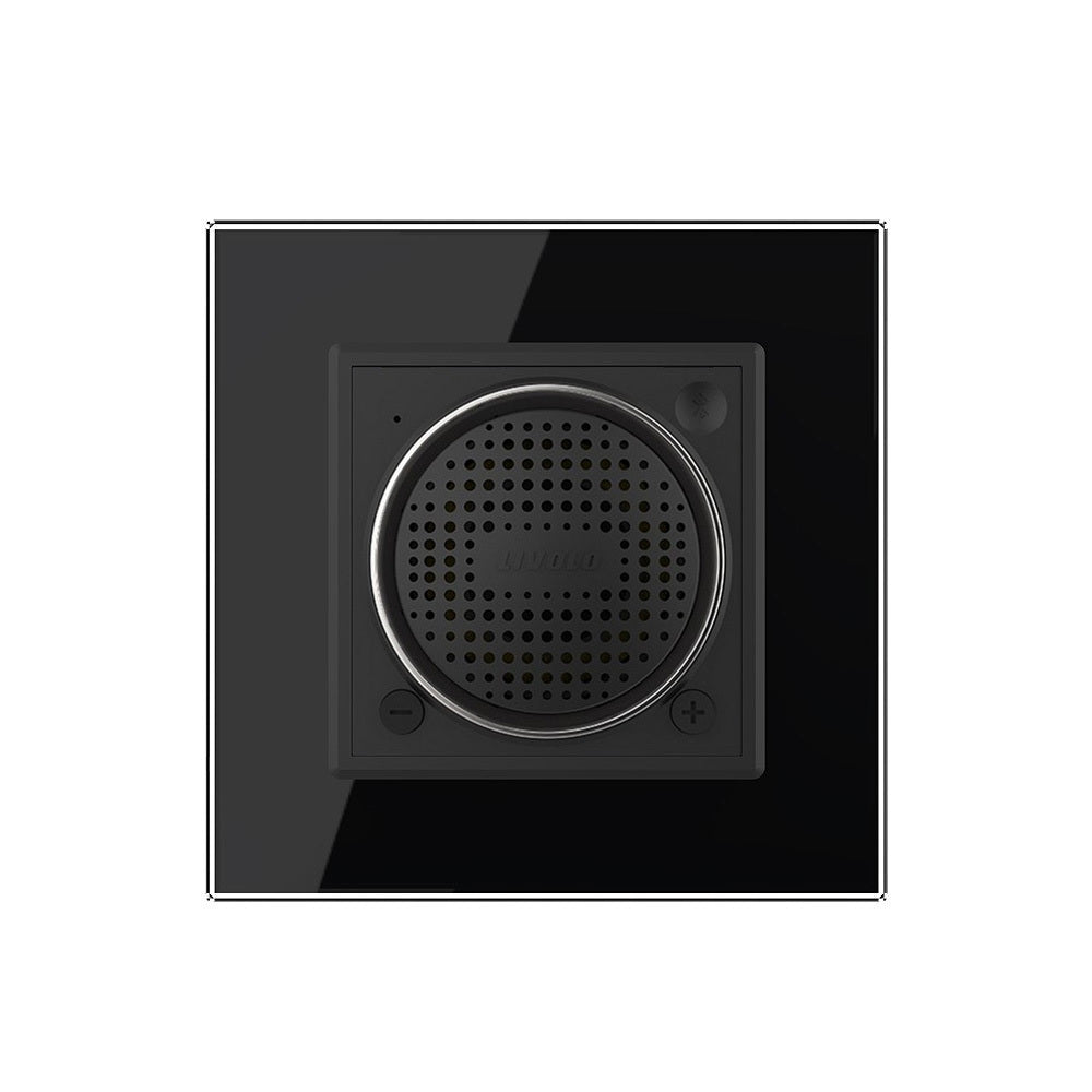 Livolo Bluetooth Lautsprecher inkl. Glasrahmen in Schwarz für Unterput
