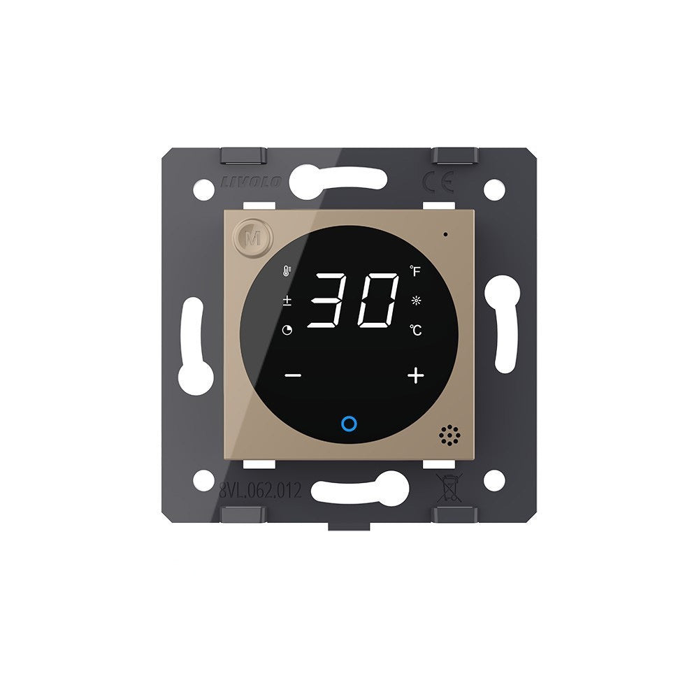 Livolo Raumthermostat-Modul in gold m. ext. Sensor