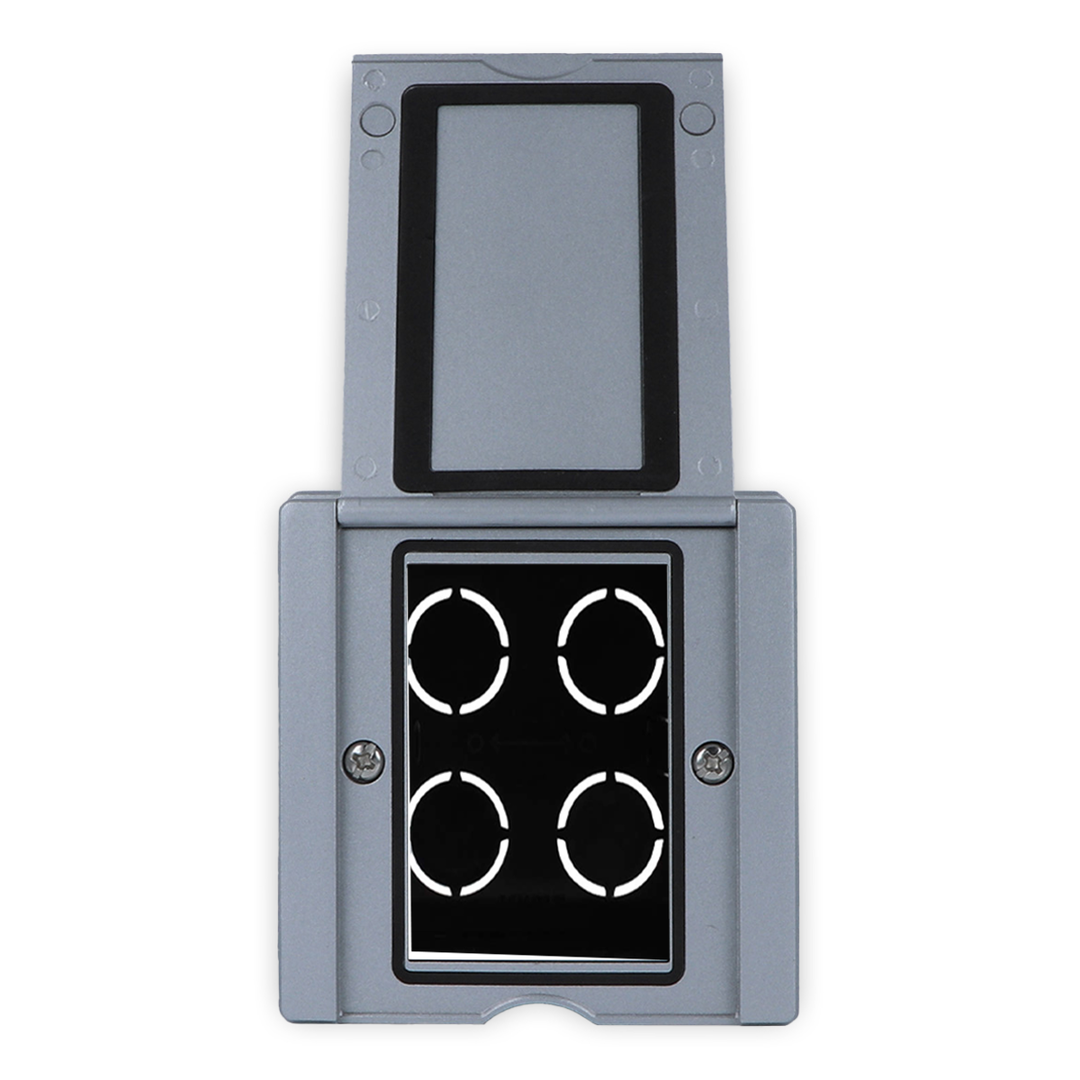 Edelstahl Bodentank Wandsteckdose 3-fach belegbar LT-103-11
