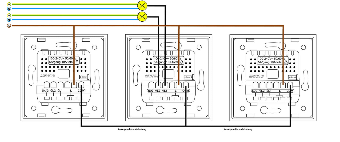 LIVOLO Touch SmartHome EC Serienwechselschalter
