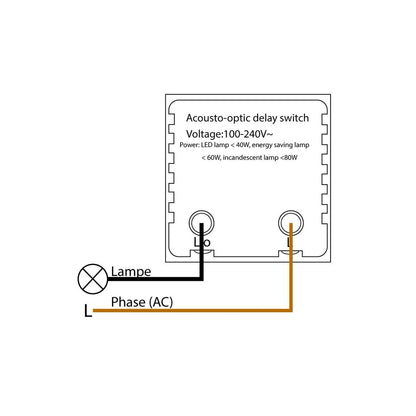 LIVOLO Akustikschalter Geräuschsensor Unterputzeinbau XJY-QB-53