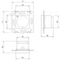 Livolo Raumthermostat f. Fußbodenheizung mit ext. Sensor in schwarz