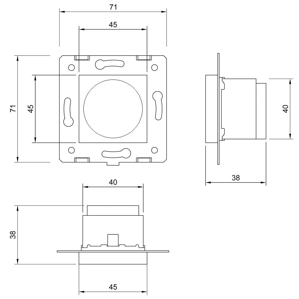 Livolo Raumthermostat f. Fußbodenheizung mit ext. Sensor in Gold