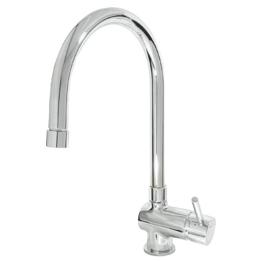 Aqua-Su "Bali" Spültisch-Niederdruck-Einhebelmischer (herausziehbar, chrom) - WEIM24