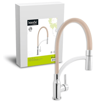 Aqua-Su "Lago Plus" Spültisch-Einhebelmischer mit flexiblem Auslauf - WEIM24