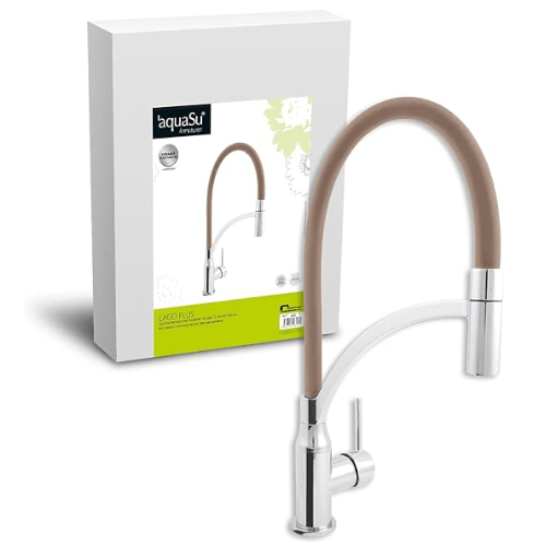 Aqua-Su "Lago Plus" Spültisch-Einhebelmischer mit flexiblem Auslauf - WEIM24